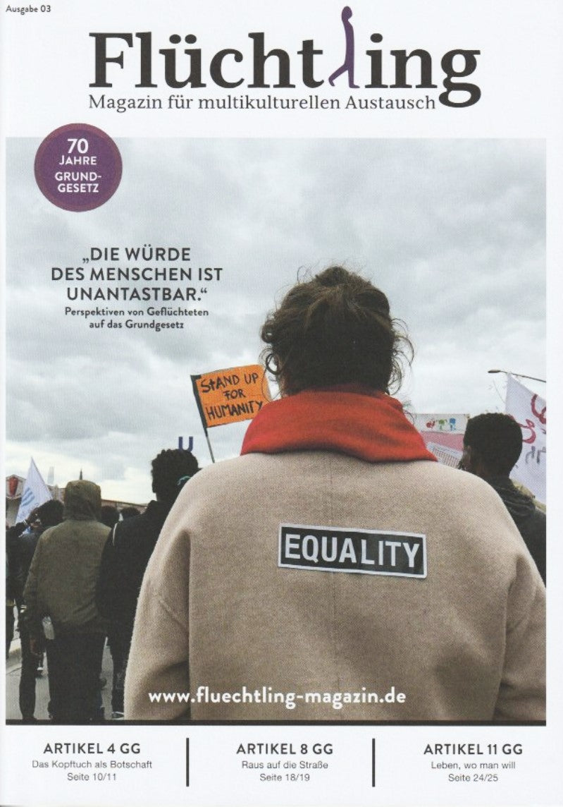 #3: Grundgesetz. Die dritte Printausgabe vom Flüchtling-Magazin.