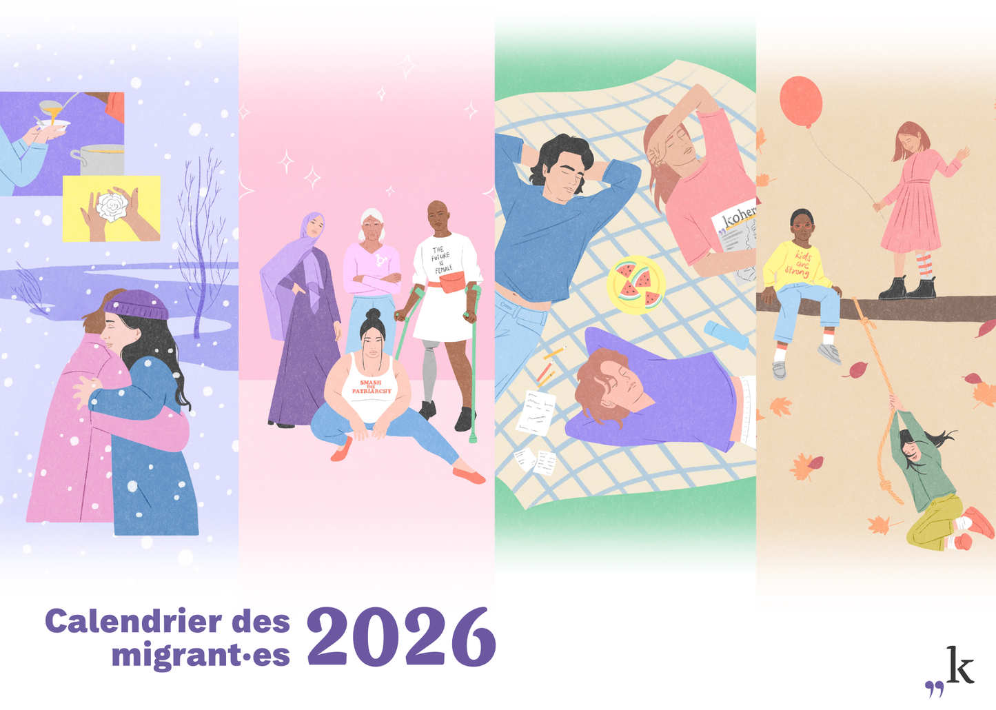 Calendrier des migrant·es 2026
