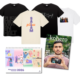 T-Shirt, Migrantischer Kalender und Printausgabe